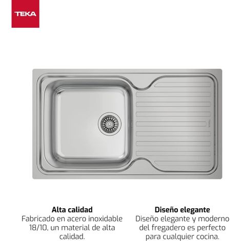 FREGADERO TEKA CLASSIC 1C 1E IZQ.11119017 (1/5)