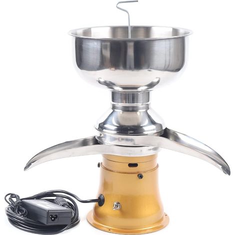 5L Kapazität Elektrischer Milchcremeabscheider, 50 L/H Elektrische Milchzentrifuge Separator Milch Zentrifuge Milchseparator für Kuhmilch, Ziegenmilch, Bauernhaus