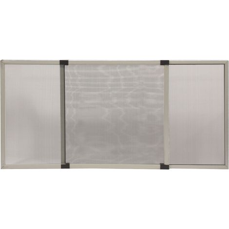 ZANZARIERA STOP INSETTI ESTENSIBILE IN ALLUMINIO SILVER CM50X70 (1/2)