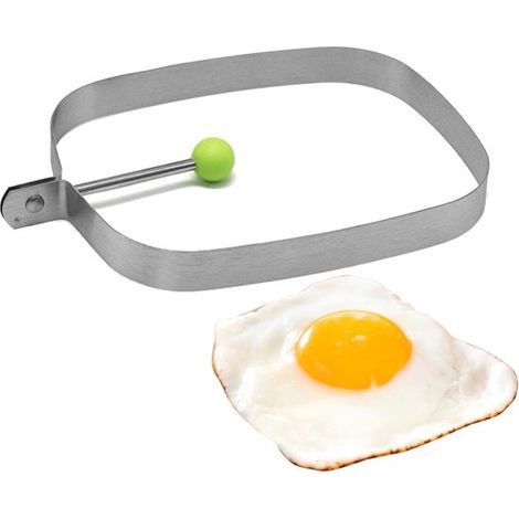 Eiförmig Rechteckige Pfannkuchenpfanne aus Edelstahl mit Antihaftbeschichtung Tragbares Grillzubehör geeignet für Camping Frühstück in Sandwiches (1/5)