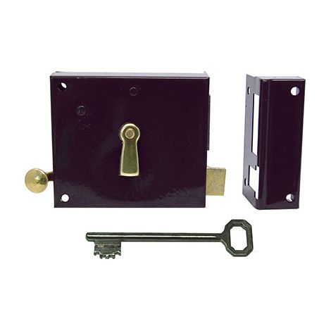 SERRATURA LEGNO APPLICARE 175 BONAITI - MAPPA M2+TIRANTE E.MM 40 DX- 2 pezzi