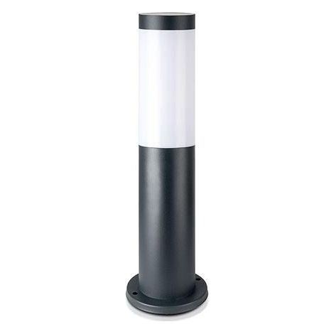 V-TAC VT-838 Portalampada Wall Light da giardino con fissaggio a terra 45cm in acciaio inox colore grigio 1xE27 IP44 - sku 8959