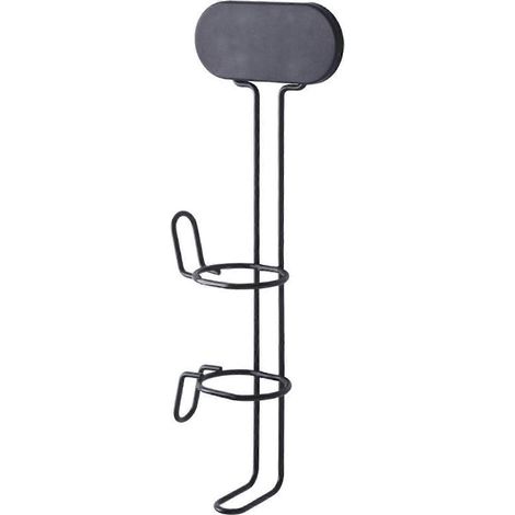 Support adhésif pour fer à friser, installation facile, rangement et présentoir. (1/4)