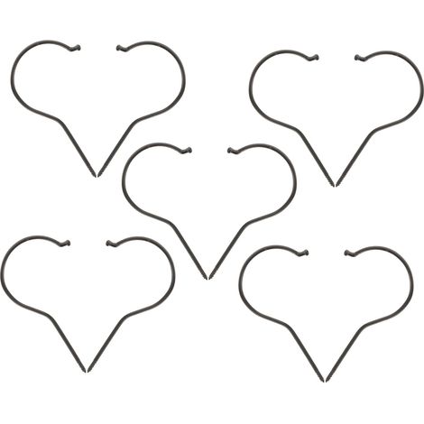 10 crochets à vis - noir - fer - pour suspension et plafond (1/5)