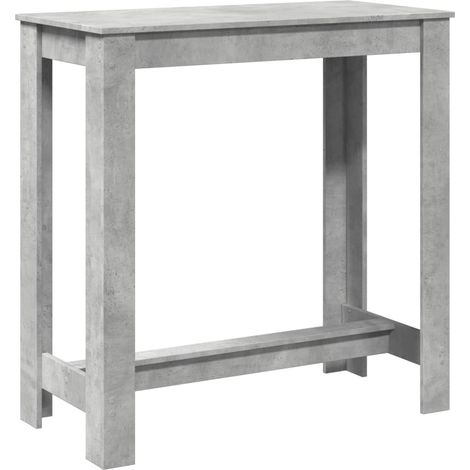 Maison Exclusive - Mesa alta de bar madera ingeniería gris hormig