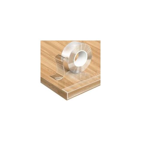 0,5 mm d'épaisseur, 30 mm de largeur 5 m de longueur-Coin de Table Bebe Transparent, Pré-adhésif Extra Fort Nano Tape, Protection Bebe de Table et Meuble, Protecteur des Bords et Angles Placard pour (1/5)
