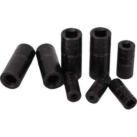 Jeu de douilles à tarauder 70500 avec support de rangement, adaptateur de douille à tarauder 1/4" et 3/8" compatible avec la norme MCTI (1/5)