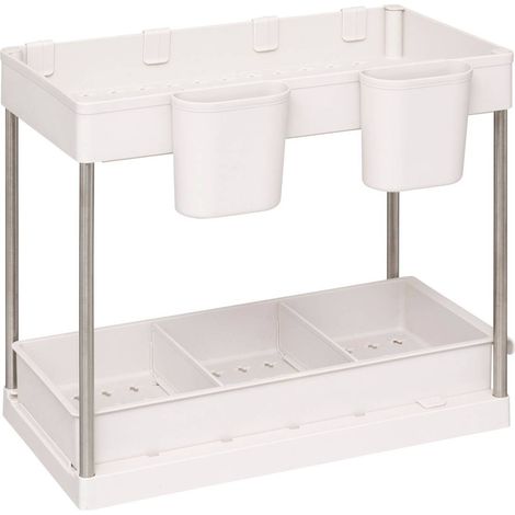 Organizzatore a 2 piani stora l40,7cm beige - 5five (1/5)