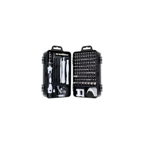 Kit de mini-tournevis 115 en 1, outil de précision, petit étui, tournevis Torx, démontage d'ordinateurs, réparation d'ordinateurs portables (MacBook), iPhone, lunettes, bricolage, montres, smartphones (1/5)