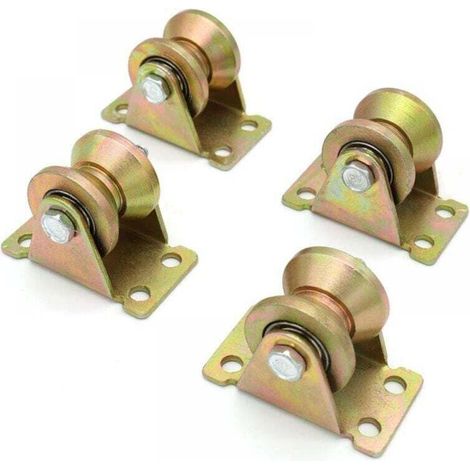 Bunte V-Räder, Schiebetürrollen, geeignet für Schiebetüren, Transportwagen, mobile Werkbänke, 50 mm - Crezuo