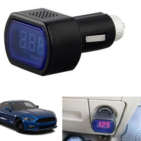 Allume-cigare électrique, testeur et voltmètre de batterie de véhicule, indicateur de batterie et de voltmètre. (1/5)