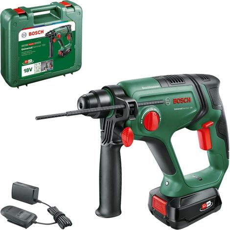 Marteau perforateur sans-fil UniversalHammer 18V (1x batterie de 2,5 Ah système 18V perçage/marteau perforateur/burinage 2.0 J Impact Energy Porte-outils SDS Plus Dans un carton) (1/5)