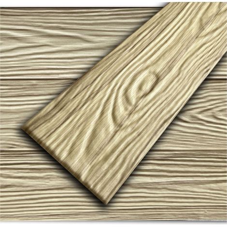 VerdicoPanneau mural et plafond 3D effet vieux bois hêtre P4-12 100×16,7 cm – Dalle décorative légère en polystyrène, aspect planche naturelle 10m2/ 60 pièces (1/5)