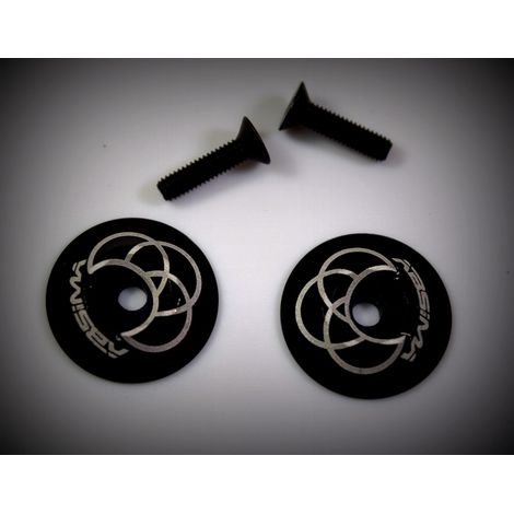 Rear wing Alu. Washer, black 2