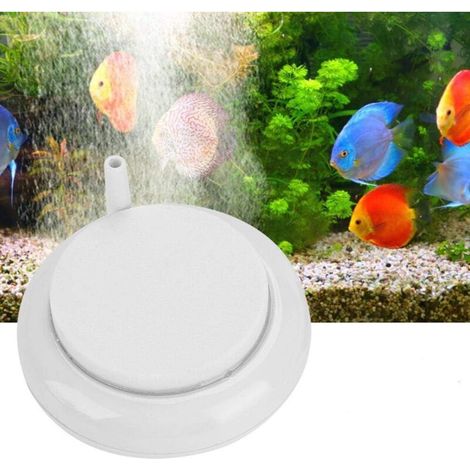 Aquarium Nano Stone, Durable Stone Air Bubble Disc, Round Nano Scale Diffuser, Oxygen Tank Bubbler for Aquariums, Ponds and Hydroponics