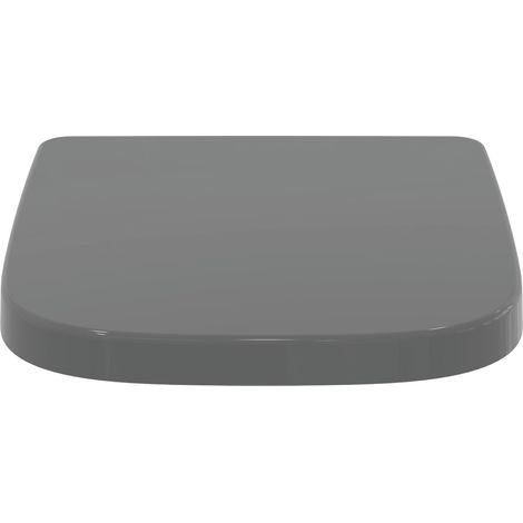 Ideal Standard i.Life B - asiento de inodoro wrapover, SoftClose, gris brillante T468358 (1/2)
