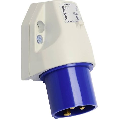 Walther Werke 610306 610306 Prise murale mâle CEE 16 A 3 pôles 230 V 1 pc(s) (1/2)