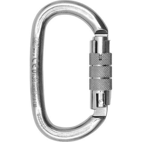 Mousqueton inox double action