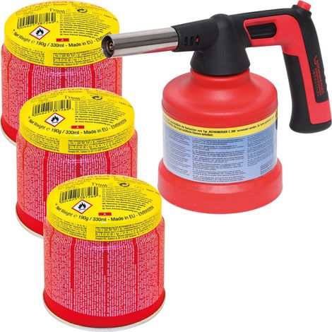 ROTHENBERGER Industrial RS 200 Piezo incl. 3x C200 Supergas lámpara soldadura soplete 180° giro FT 800°C / AT 650°C - 1500005079 (1/5)