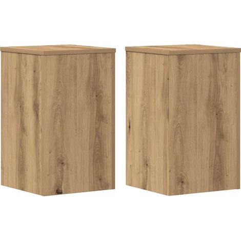 Jardinière,Supports pour plantes 2 pcs chêne artisanal bois ingénierie CFW38234 (1/5)
