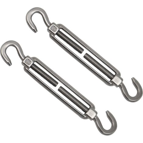 royaluxe - Kit de fixation de voile d'ombrage-Kit en acier inoxydable 304, accessoires de fixation de matériel de voile d'ombrage, tissu d'ombrage triangulaire (1/5)