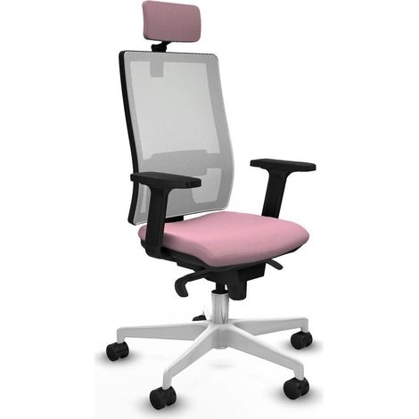 Piqueras-y-Crespo Horna sedia da ufficio rosa confortevole