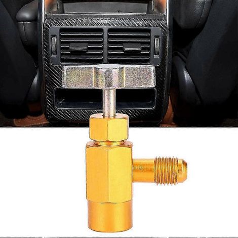 Outil de distribution pour robinet de réfrigérant R134a/R134 pour climatisation, filetage 1/2". (1/5)