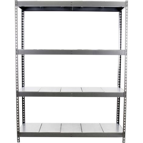 SimonRack Scaffale Industriale, 2000x1200x450 mm, 4 Ripiani in Metallo, Portata 400 kg per Ripiano, Scaffale Carichi Pesanti, Grigio/Zincato – Ecoforte (1/3)