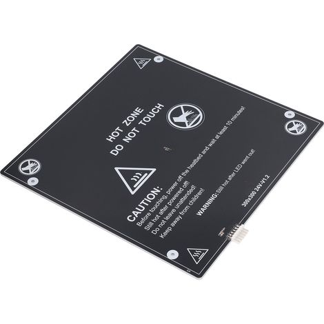 Substrat en aluminium avec plateau chauffant par câble pour imprimante 3D Artillery Genius DC24V, mesurant 300x300x3mm. (1/5)