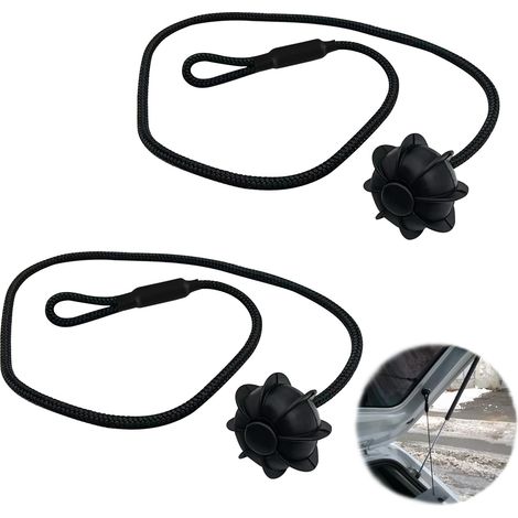 2 pezzi di corda di fissaggio universale per auto, corde di supporto per ripiano posteriore dell'auto, corda per bagagliaio con clip per ripiano posteriore con piccola sfera per VW Golf 6 5 4, MK6, MK (1/5)