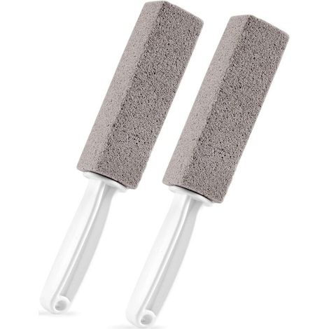 Set di pietre pomice per la pulizia del WC con manico, ideale per rimuovere calcare e ruggine in cucine e bagni. - Crezuo