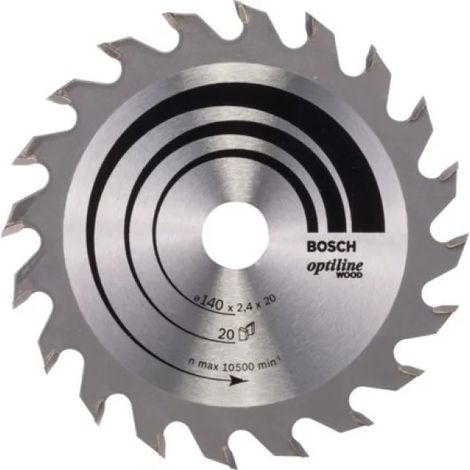 Bosch Optiline Wood Lama per sega circolare 140x20 mm per legno (1/2)