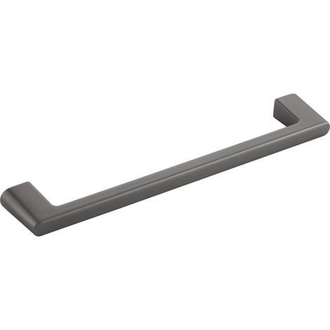 Furnipart Griff Diner LA 160mm - eleganter Möbelgriff Breite 180mm, Zinkdruckguss anthrazit gebürstet (1/5)
