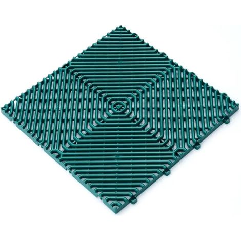 Piastrella in plastica rombo verde cm 39x39