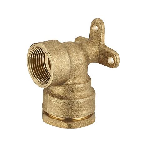 coude applique polyéth femelle laiton ø20 - f 1/2 lien 1 pièce