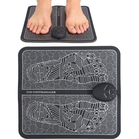 EMS Appareil de massage des pieds Stimulateur musculaire Tapis de Soulagement de la douleur Soins de santé (Modèle de batterie)-Ywey (1/5)