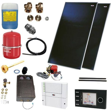 Wolf CFK-1 Hochleistungs-Sonnenkollektor 4,6 m² BM-2-Solar Solaranlage Solarpaket (1/5)