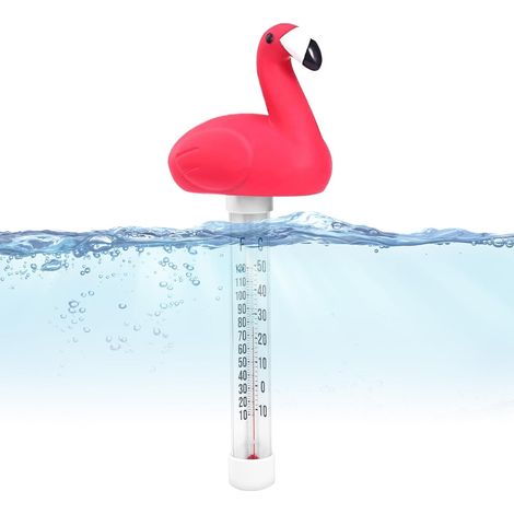 25x11 Cm Thermomètre De Piscine Flottant, Motif Tortue Flamant Rose,SPA Avec Ficelle, Thermomètre À Eau Pour Bain Bébé, Aquarium, Pataugeoire, Étang De Pêche
