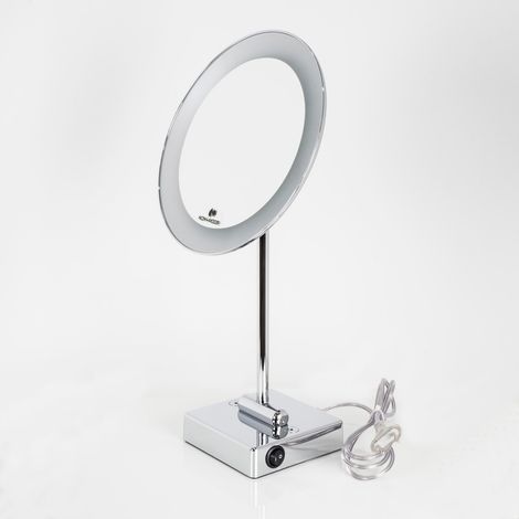 KOH-I-NOOR Discolo led specchio ingranditore x3 tondo da tavolo cromo ø23. illuminazione a led prod: c37/1kk3 codice prod: C37/1KK3 (1/3)