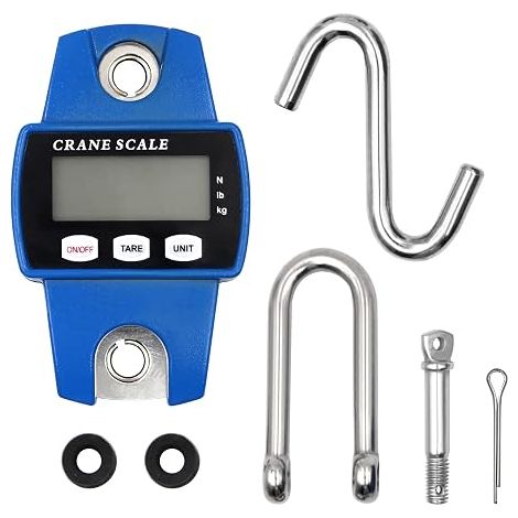 300kg Mini Digital Crane, 600lb Hook Hanging Scale (Blue) (1/5)