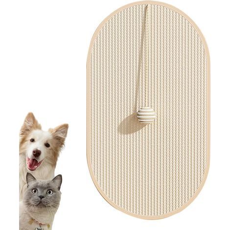 Tapis À Griffes pour Chat Tapis De Sol Anti Griffures pour Chat Et Tapis,Jouet À Griffes Résistant pour Chaton Protégeant Sol Tapis Et Canapé (1/5)