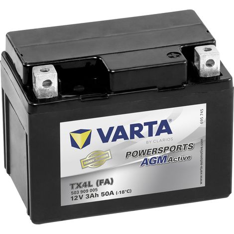 Varta AGM-Motorradbatterie TX12 FA 12V 10Ah 170A