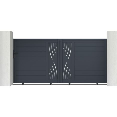 Portail aluminium coulissant VELETA 300x140cm