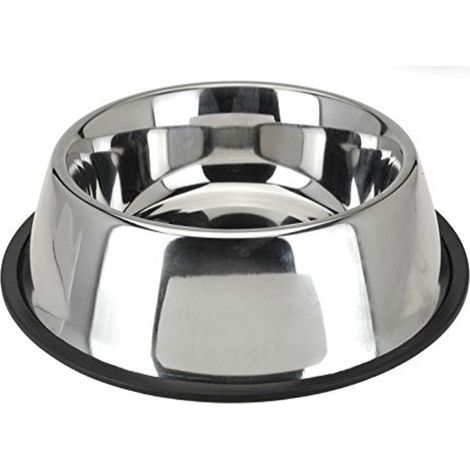 CIOTOLA PER CANI DOG-CAT METALLICA MEDIO PICCOLA DA 18 CM IN ACCIAIO INOX