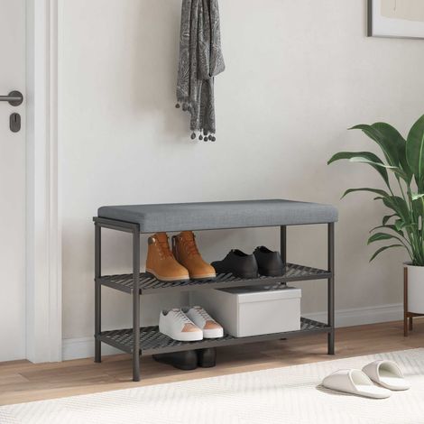 vidaXL Cojín de banco Tela Gris Claro Profundidad 35 cm (1/5)