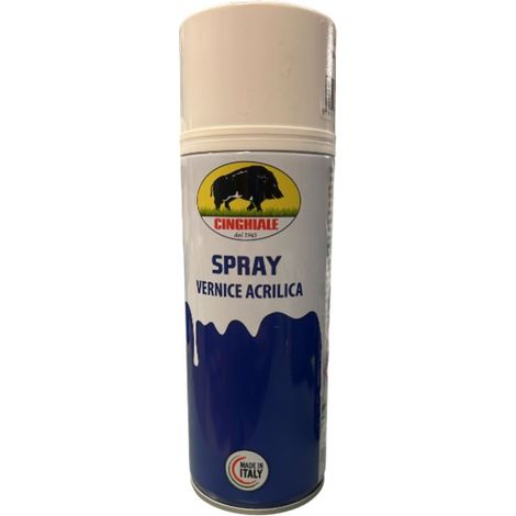 CINGHIALE - SMALTO SPRAY SPECCHIATO 400ML BIANCO