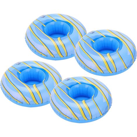 10 pièces bouilloirs gonflables, porte-verre gonflable, bouilloirs, porte-verre flottant pour piscine, banque d'eau (1/5)