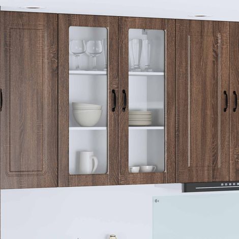 Küchenschrank Braun Eichen-Optik 80 x 31 x 100 cm Holzwerkstoff