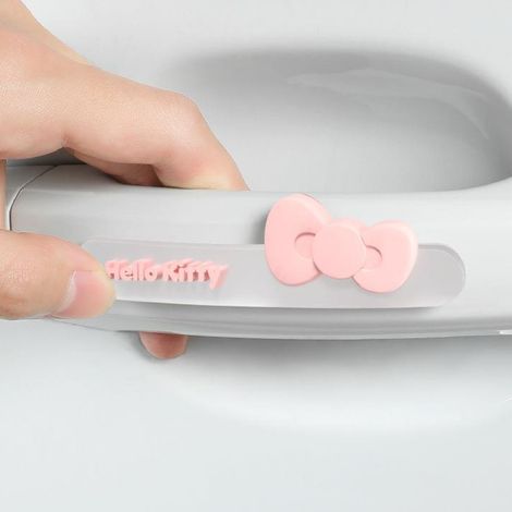 4 pièces housse silicone poignée de porte voiture, protection extérieure décorative autocollant rétroviseur transparent (1/5)