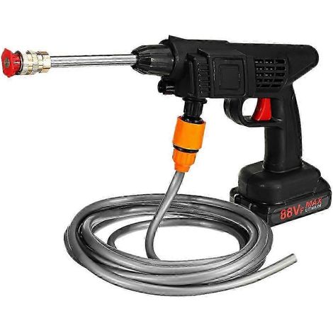 Nettoyeur haute pression sans fil 60 bars 1500 W pour voiture, machine à mousse électrique rechargeable (sans batterie ni chargeur). (1/4)